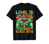 Level 16 Unlocked Since 2010 Son Gamer 16th Birthday Boys T-Shirt