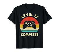 Level 17 Complete 17th Wedding Anniversary For Him Her Funny T-Shirt