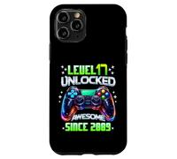 Level 17 Unlocked Awesome Since 2009 17th Birthday Gaming Case for iPhone 11 Pro