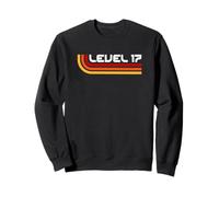 Level 17 | Vintage Gamers 17th Oldschool Aesthetic Birthday Sweatshirt