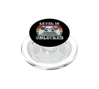 Level 18 Unlocked Funny 18th Birthday Gamer Vintage Retro PopSockets PopGrip for MagSafe