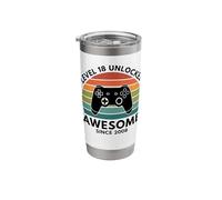 Level 18 Unlocked - Gamer Since Stainless Steel Insulated Tumbler