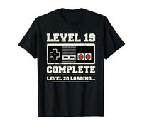 Level 19 Complete Retro Vintage 19th Birthday Gamer Gaming T-Shirt