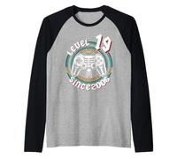 Level 19 Unlocked Awesome Since 2006, Gamer 19th Birthday Raglan Baseball Tee