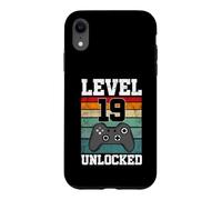 Level 19 Unlocked Funny 19 Year Old Gamer 19th Birthday Case for iPhone XR