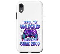 Level 19 unlocked video gamer 19th birthday 19 years old Case for iPhone XR