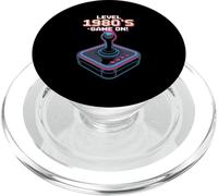 Level 1980s Game On Retro Arcade Joystick Gamer PopSockets PopGrip for MagSafe