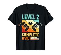 Level 2 Complete 2 Anniversary 2nd Wedding Anniversary Funny T-Shirt