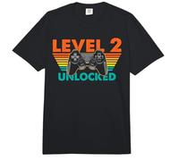 Level 2 Unlocked Gamer Birthday Retro Controller Comfort Colors Adult Heavyweight T-Shirt