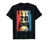 Level 20 Complete Video Gamer 20th Birthday T-Shirt