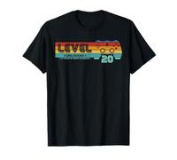 Level 20 Unlocked - 20th Birthday Retro Design for Gamer T-Shirt