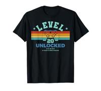 Level 20 Unlocked - 20th Birthday Retro Design for Gamer T-Shirt