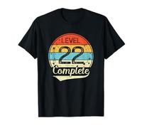 Level 22 Complete Retro 22nd Wedding Anniversary T-Shirt