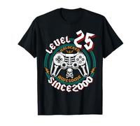 Level 25 Unlocked Awesome Since 2000, Gamer 25th Birthday T-Shirt
