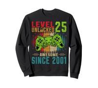 Level 25 Unlocked Birthday 25 Years Old Gifts 25th Birthday Sweatshirt