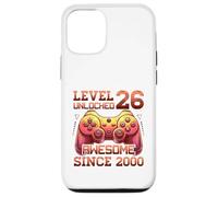 Level 26 Unlocked Awesome Since 2000 26 years old Birthday Case for iPhone 12/12 Pro