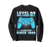 Level 27 Unlocked Birthday 27 Years Old Gifts 27th Birthday Sweatshirt