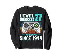 Level 27 Unlocked Birthday 27 Years Old Gifts 27th Birthday Sweatshirt