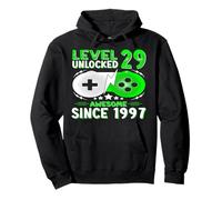 Level 29 Unlocked Birthday 29 Years Old Gifts 29th Birthday Pullover Hoodie