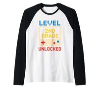 Level 2nd Grade Unlocked Gaming Fun Raglan Baseball Tee
