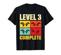 Level 3 Complete Gamer Vintage 3 Years Wedding Anniversary T-Shirt