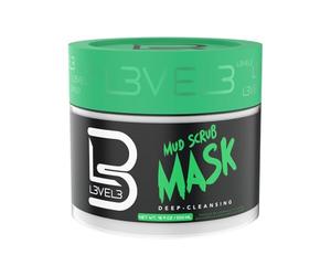 Level 3 Mud Facial Scrub - Reduces Acne - Gentle and Effective Exfoliation - Reduces Clogged Pores