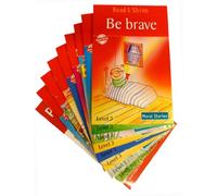 Level 3 Read at home & Shine at School Collection 9 Phonics Children Books Set (Phonics Fun, Down in the grass, In the tent, Look before you leap, A rocket to the moon, Making friends, At the zoo, Count your blessings, Be brave)