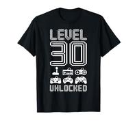 Level 30 Unlocked T-Shirt Video Gamer 30th Birthday Gift Tee T-Shirt
