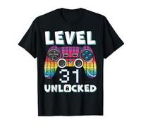 Level 31 Unlocked Funny Video Gamer 31st Birthday Gaming T-Shirt