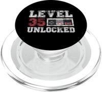 Level 35 Unlocked Vintage 35yr Old Gamer Gifts 35th Birthday PopSockets PopGrip for MagSafe