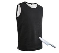 Level 4 Anti-Cut Concealed Stab Proof Vest, Full Protection Vest, Stab and Cut Resistance, Soft& Breathable & Lightweight, Security Protection Stab-Resistant Vest,Black-M