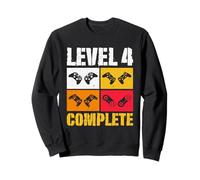 Level 4 Complete Gamer Funny 4 Years Wedding Anniversary Sweatshirt