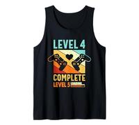 Level 4 Complete Gamer Funny 4 Years Wedding Anniversary Tank Top