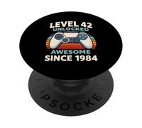 Level 42 Unlocked Awesome Since 1984 PopSockets Adhesive PopGrip