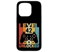 Level 42 Unlocked Gaming Controller 42nd Birthday Men Women Case for iPhone 15 Pro