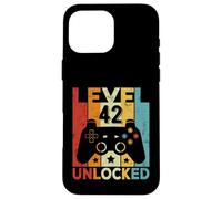 Level 42 Unlocked Gaming Controller 42nd Birthday Men Women Case for iPhone 16 Pro Max