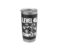Level 45 Complete Outfit for 45th Birthday 45 Years Gamer Stainless Steel Insulated Tumbler