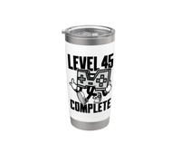 Level 45 Complete Outfit for 45th Birthday 45 Years Gamer Stainless Steel Insulated Tumbler