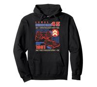 Level 45 Unlocked Awesome Since 1981 45th Birthday Gaming Pullover Hoodie