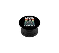 Level 45 Unlocked Funny 45 Year Old Gamer 45th Birthday PopSockets Adhesive PopGrip