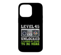 Level 45 Unlocked I Paused My Game To Be Here Retro Gamer Case for iPhone 14 Pro Max