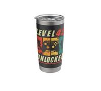 Level 45 Unlocked Video Player - 45th Birthday Stainless Steel Insulated Tumbler