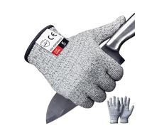 Level 5 Cut Resistant Gloves for Kids and Adults - Food Grade Protection With EN 388 Certification, Wood Whittling and Knife Protection, M Size