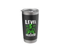Level 5 Unlocked 5th Birthday Gamer Stainless Steel Insulated Tumbler