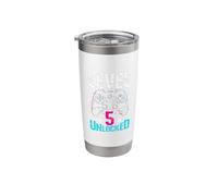 Level 5 Unlocked 5th Birthday Gamer Stainless Steel Insulated Tumbler