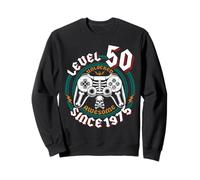 Level 50 Unlocked Awesome Since 1975, Gamer 50th Birthday Sweatshirt