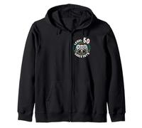 Level 50 Unlocked Awesome Since 1975, Gamer 50th Birthday Zip Hoodie