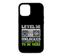 Level 50 Unlocked I Paused My Game To Be Here Retro Gamer Case for iPhone 12/12 Pro