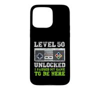 Level 50 Unlocked I Paused My Game To Be Here Retro Gamer Case for iPhone 15 Pro Max
