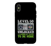 Level 50 Unlocked I Paused My Game To Be Here Retro Gamer Case for iPhone X/XS